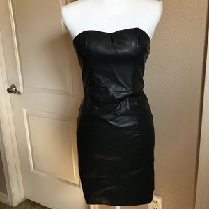 Charlie Jade black strapless dress